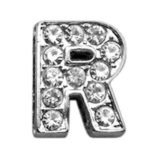 3-8" Clear Bling Letter Sliding Charms R .