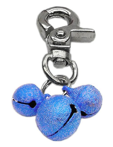 Lobster Claw Bell Charm Blue .