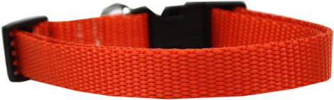 Plain Nylon Dog Collar MD Orange