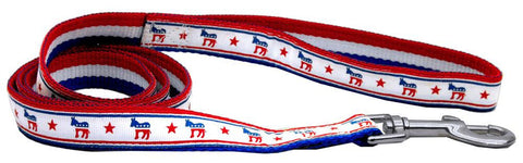 Political Nylon Democrat 4' Leash