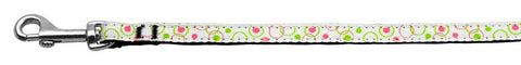 Retro Nylon Ribbon Collar White 3-8 wide 6Ft Lsh