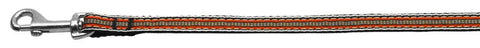 Preppy Stripes Nylon Ribbon Collars Orange-Khaki 3-8 wide 4Ft Lsh