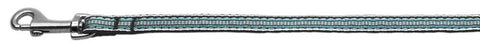 Preppy Stripes Nylon Ribbon Collars Light Blue-White 3-8 wide 6Ft Lsh