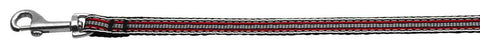 Preppy Stripes Nylon Ribbon Collars Red-White 3-8 wide 6Ft Lsh