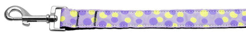 Confetti Dots Nylon Collar Lavender 1 wide 4ft Lsh