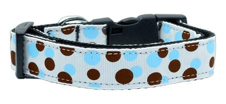 Confetti Dots Nylon Collar Baby Blue Medium