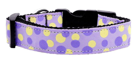 Confetti Dots Nylon Collar Lavender Medium