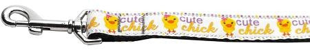 Cute Chick Nylon Ribbon Collars 1 wide 6ft Leash