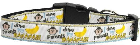 Monkeys and Bananas Nylon Ribbon Collars Medium