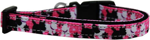 Plaid Pups Nylon Ribbon Dog Collar XS