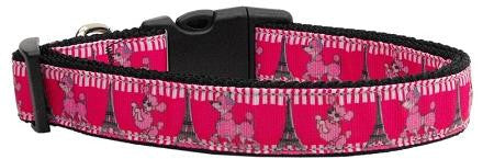 Poodles in Paris Nylon Ribbon Collars Medium