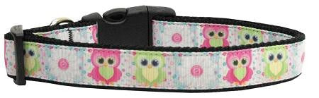 Sweet as Sugar Owls Nylon Ribbon Collars Medium