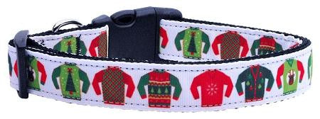 Ugly Sweater Nylon Ribbon Collars Large