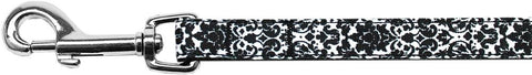 Fancy Black and White Nylon Ribbon Pet Leash 5-8 inch wide 4Ft Lsh