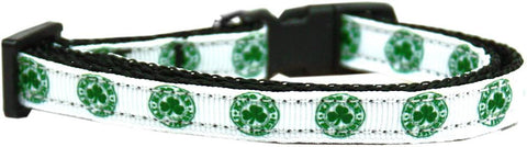 Kiss Me - I'm Irish Nylon Ribbon Cat Safety Collar