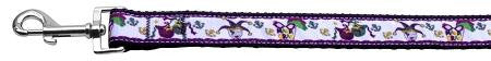 Mardi Gras Nylon Ribbon Dog Collars 1 wide 6ft Leash