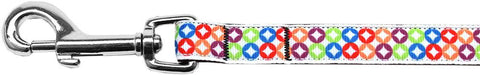 Bright Diamonds Nylon Ribbon Pet Leash 5-8 inch wide 6Ft Lsh