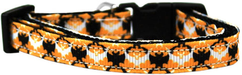 Bat Argyle Nylon Dog Collar Cat Safety