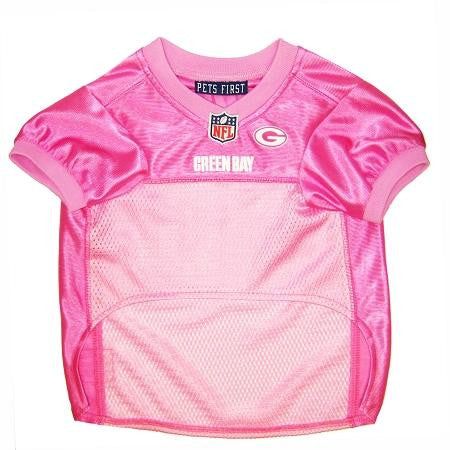 Green Bay Packers Pink Jersey LG