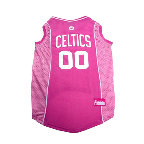 Boston Celtics Pink Dog Jersey Medium