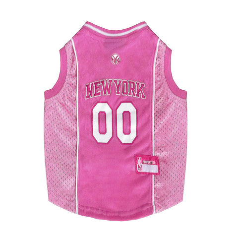 New York Knicks Pink Dog Jersey Large