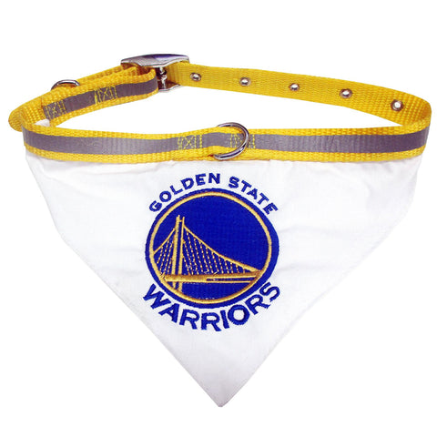 Golden State Warriors Dog Bandana Collar Large