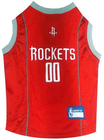 Houston Rockets Dog Jersey Large