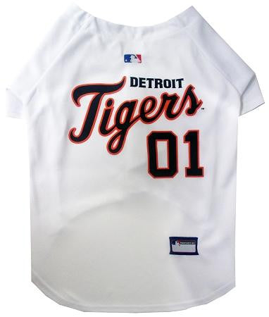 Detroit Tigers Baseball Dog Jersey XS