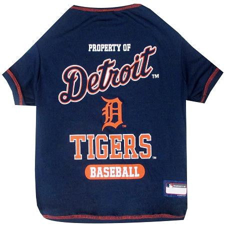 Detroit Tigers Baseball Dog Shirt Medium