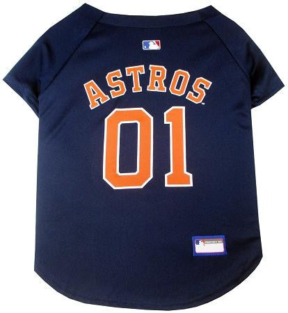 Houston Astros Baseball Dog Jersey Small