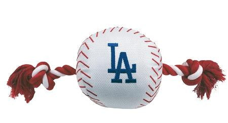 Los Angeles Dodgers Nylon Baseball Rope Pet Toy