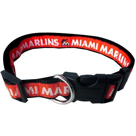 Miami Marlins Dog Collar Medium