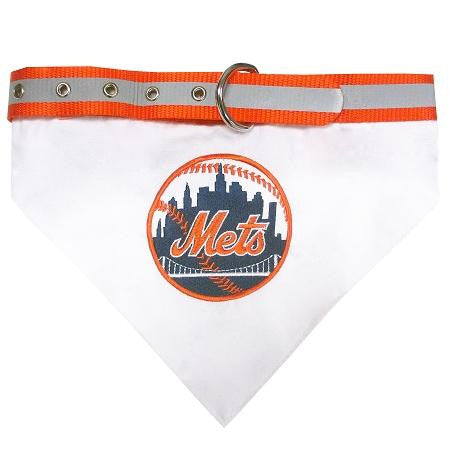 New York Mets Dog Bandana Collar Medium