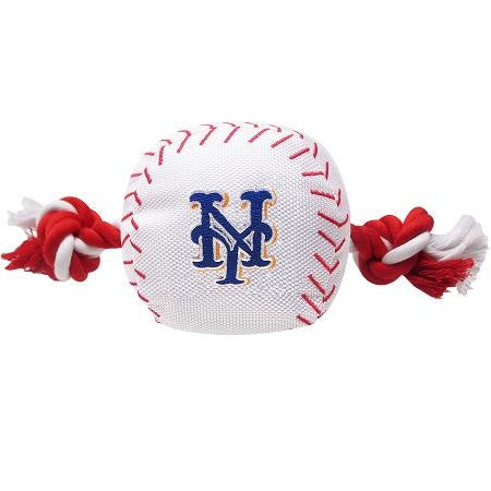 New York Mets Nylon Baseball Rope Pet Toy