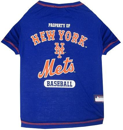 New York Mets Baseball Dog Shirt Medium