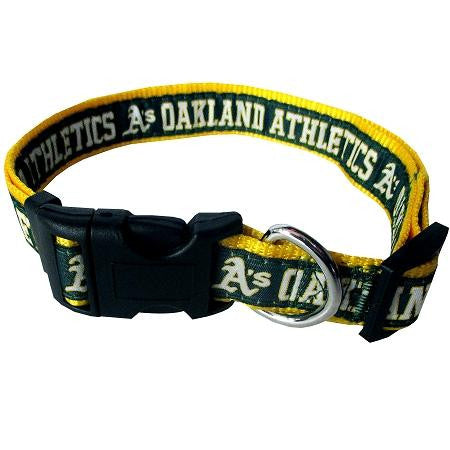 Oakland A's Dog Collar Small