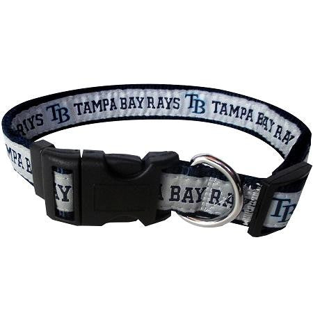 Tampa Bay Rays Dog Collar Medium