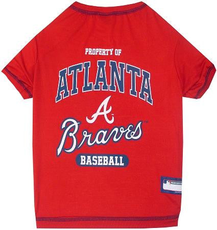 Atlanta Braves Baseball Dog Shirt Small