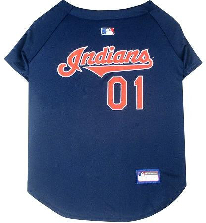 Cleveland Indians Baseball Dog Jersey XS