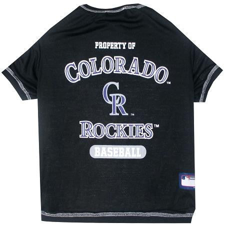 Colorado Rockies Baseball Dog Shirt XS