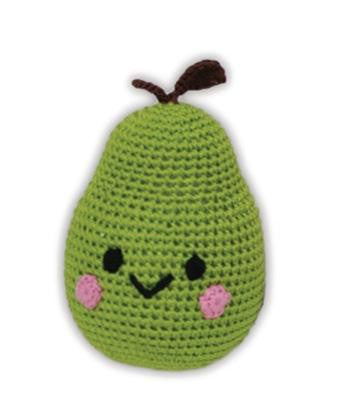 Knit Knacks Bartlett Pear Organic Cotton Small Dog Toy