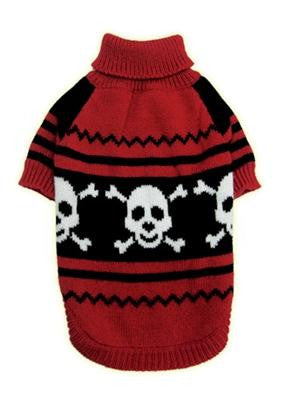 Happy Skull Pet Sweater Size SM