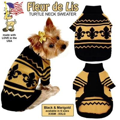 Fleur de Lis Pet Sweater Size LG