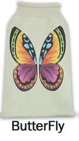 Butterfly Pet Sweater Size MD