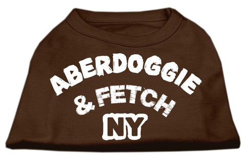 Aberdoggie NY Screenprint Shirts Brown Med (12)