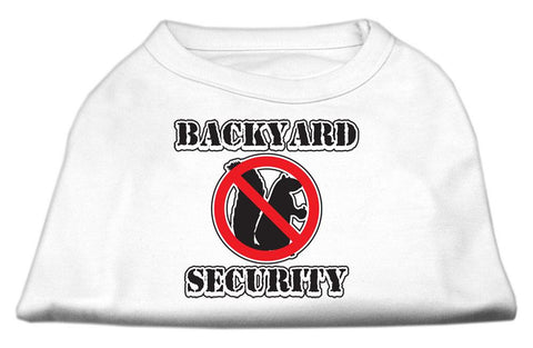 Backyard Security Screen Print Shirts White L (14)