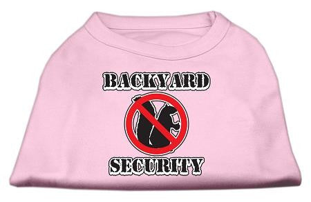 Backyard Security Screen Print Shirts Light Pink XL (16)