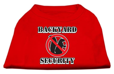 Backyard Security Screen Print Shirts Red XXXL(20)