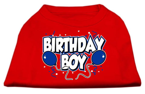 Birthday Boy Screen Print Shirts Red XS (8)