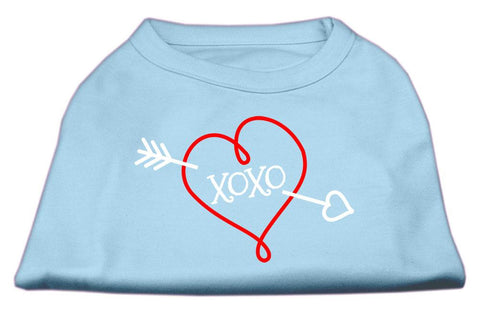 XOXO Screen Print Shirt Baby Blue Med (12)